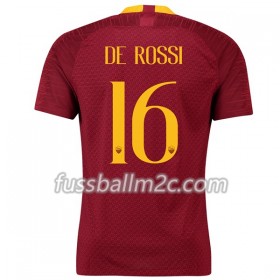 Fußballtrikots AS Rom De Rossi 16 Heim Trikotsatz 2018-2019